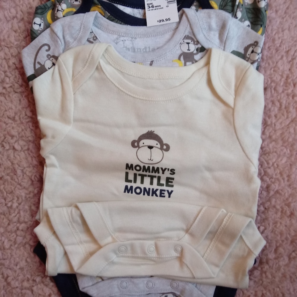 4 pack longsleeve onsies